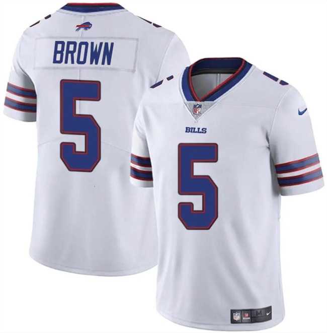 Men & Women & Youth Buffalo Bills #5 Anthony Brown White 2024 Vapor Untouchable Limited Football Stitched Jersey